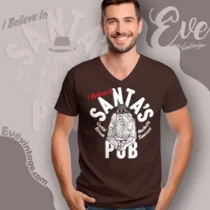 santas pub shirt nashville dive bar v neck tshirt