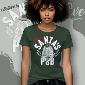 santas pub shirt nashville dive bar women t shirt