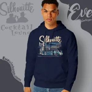 silhouette lounge shirt allston ma dive bar hoodie
