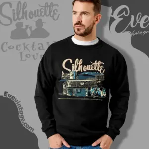 silhouette lounge shirt allston ma dive bar sweatshirt