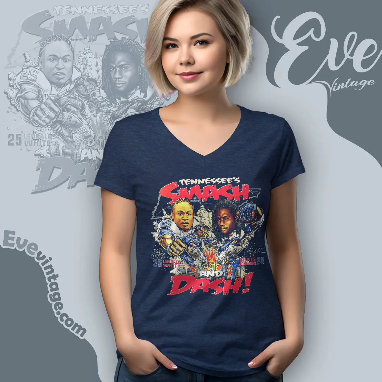 smash dash chris johnson lendale v neck tshirt smash dash chris johnson lendale v neck tshirt
