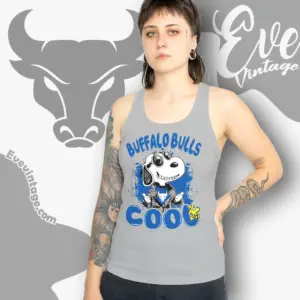 snoopy buffalo bulls joe cool tank top racerback