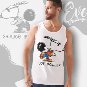 snoopy joe bowler shirt tank top racerback