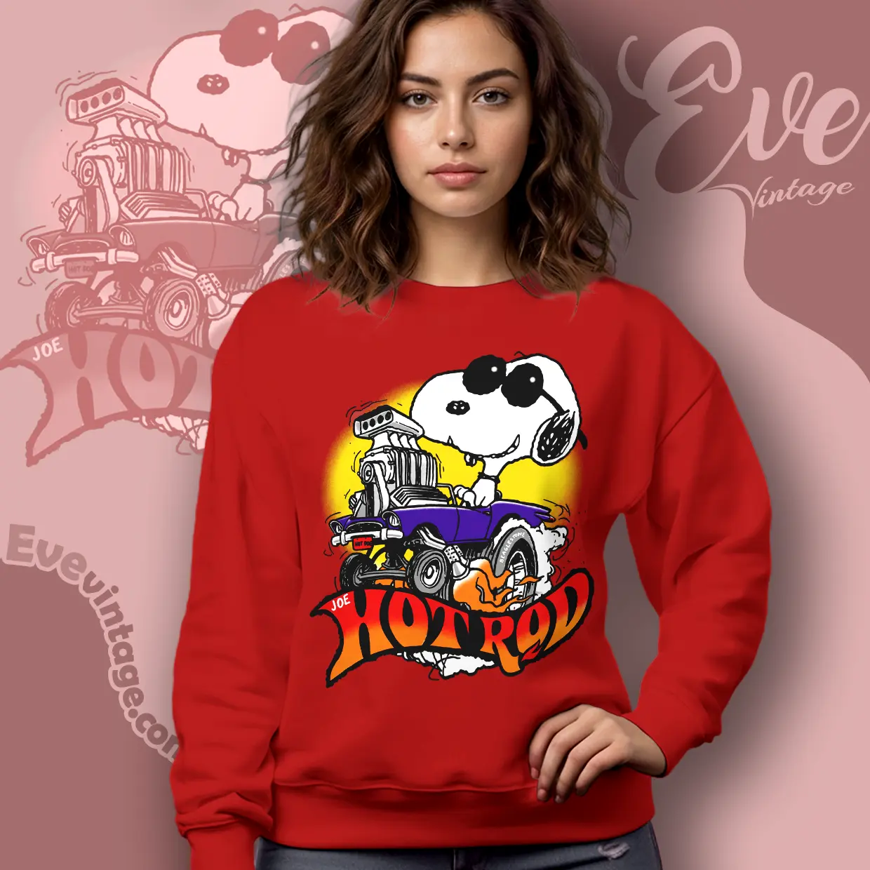 snoopy joe hot rod vintage sweatshirt snoopy joe hot rod vintage sweatshirt