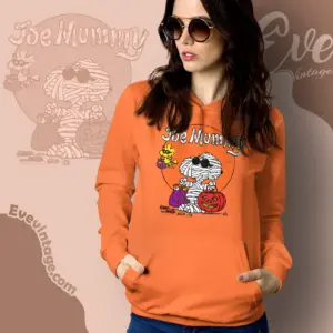 snoopy joe mummy halloween vintage 90s hoodie