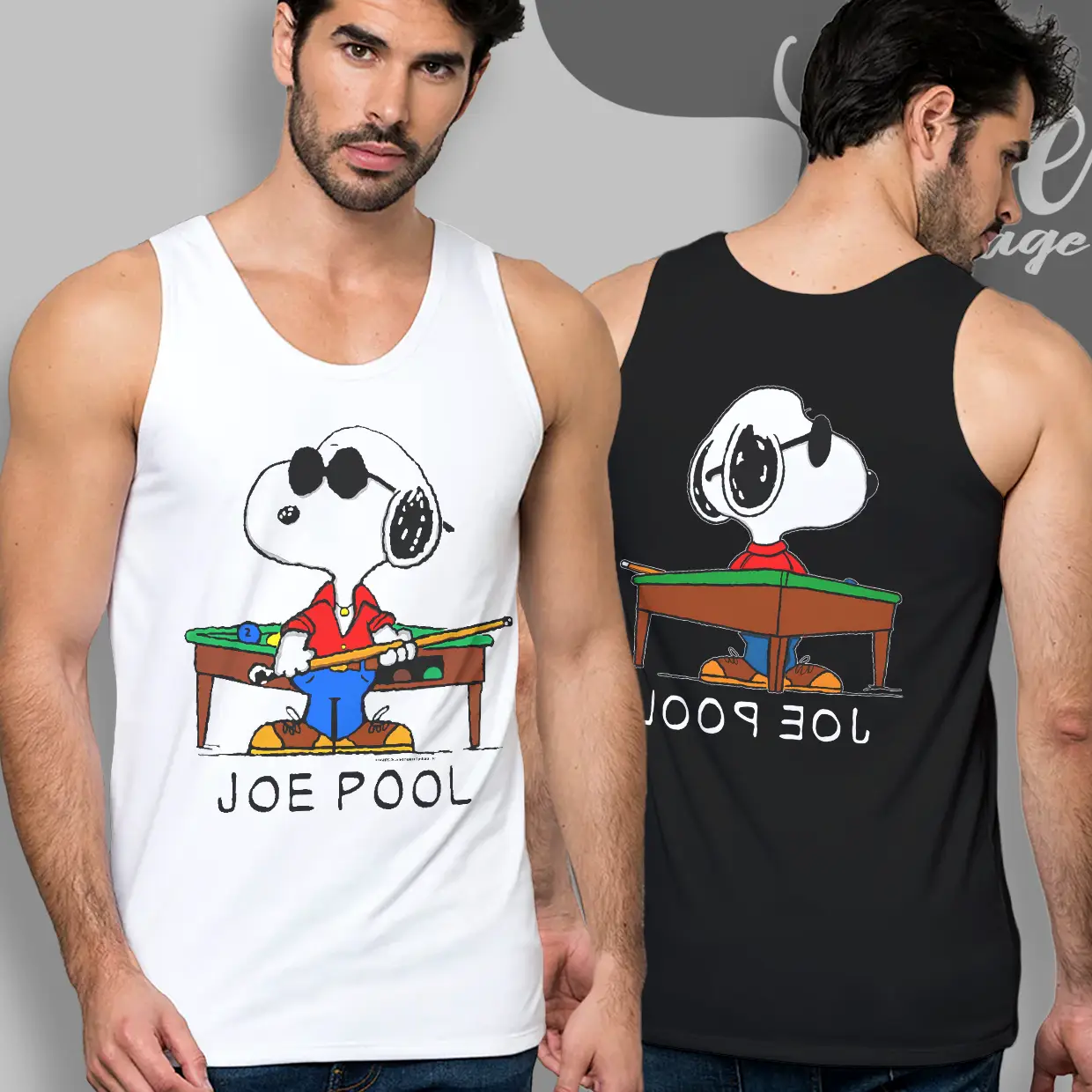 snoopy joe pool vintage tank top racerback snoopy joe pool vintage tank top racerback