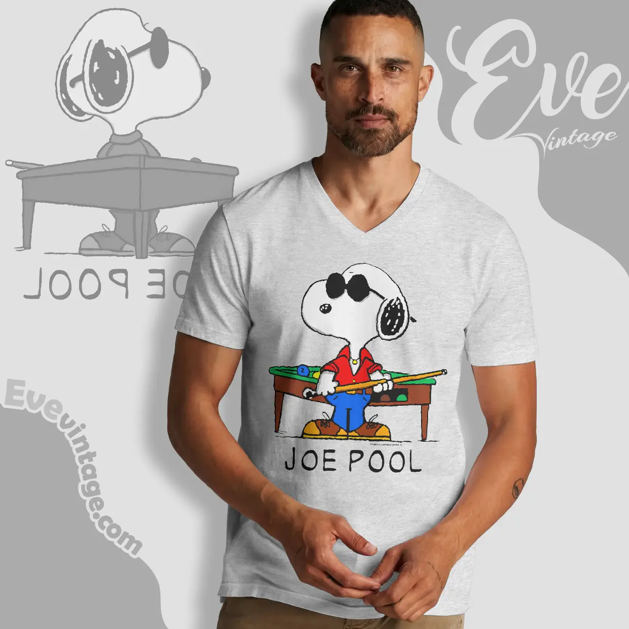 snoopy joe pool vintage v neck tshirt snoopy joe pool vintage v neck tshirt