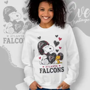 snoopy love atlanta falcons sweatshirt