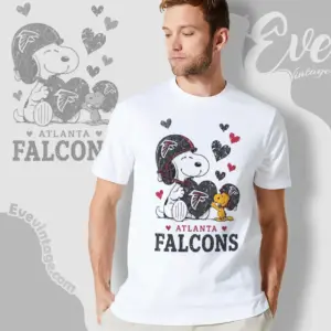 snoopy love atlanta falcons t shirt