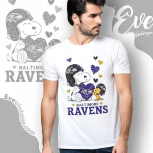 snoopy love baltimore ravens t shirt