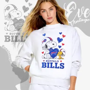 snoopy love buffalo bills sweatshirt