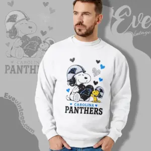 snoopy love carolina panthers sweatshirt