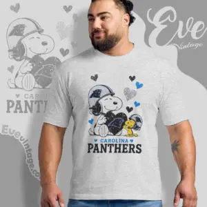 snoopy love carolina panthers t shirt