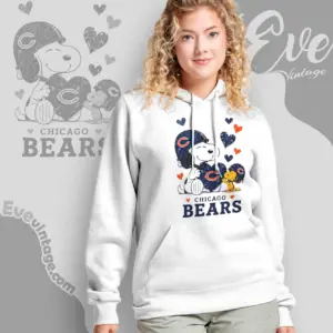 snoopy love chicago bears hoodie