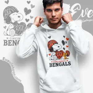 snoopy love cincinnati bengals hoodie
