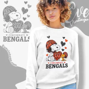 snoopy love cincinnati bengals sweatshirt