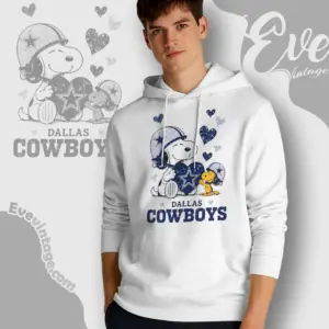 snoopy love dallas cowboys hoodie