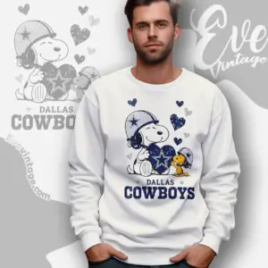 snoopy love dallas cowboys sweatshirt