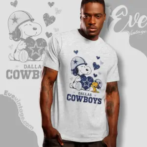 snoopy love dallas cowboys t shirt