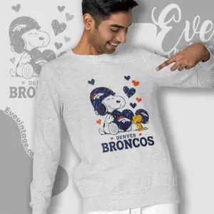 snoopy love denver broncos sweatshirt