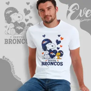 snoopy love denver broncos t shirt