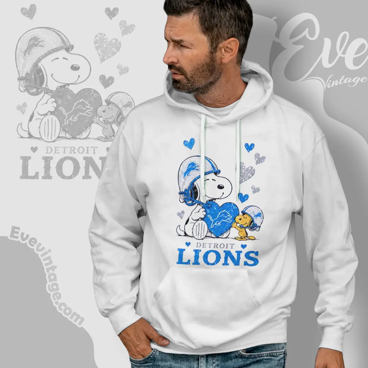 snoopy love detroit lions hoodie snoopy love detroit lions hoodie