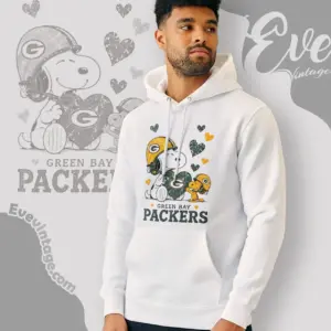 snoopy love green bay packers hoodie