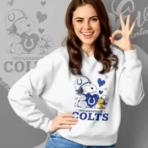 snoopy love indianapolis colts sweatshirt