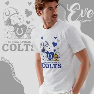 snoopy love indianapolis colts t shirt