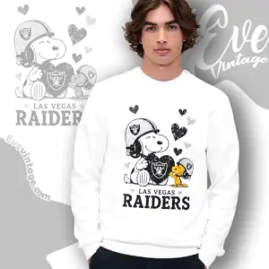 snoopy love las vegas raiders sweatshirt