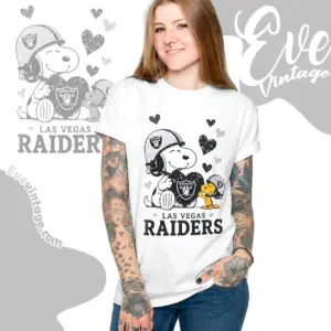 snoopy love las vegas raiders women t shirt