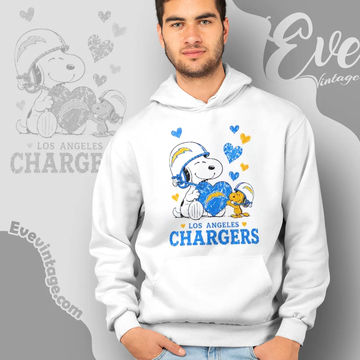 snoopy love los angeles chargers hoodie snoopy love los angeles chargers hoodie
