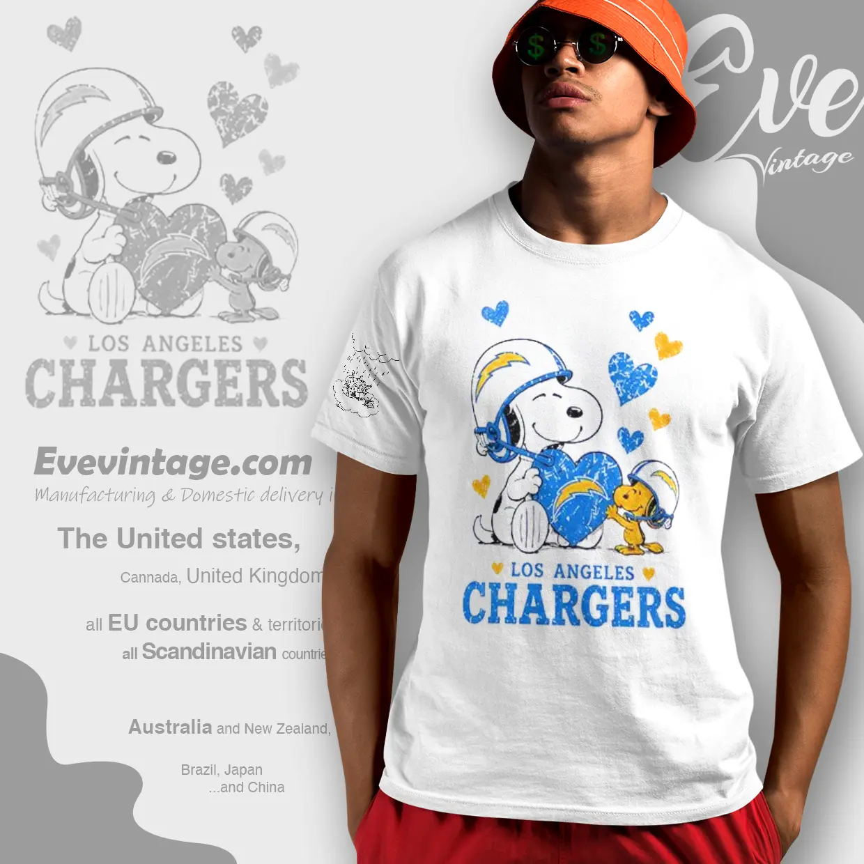 snoopy love los angeles chargers t shirt snoopy love los angeles chargers t shirt
