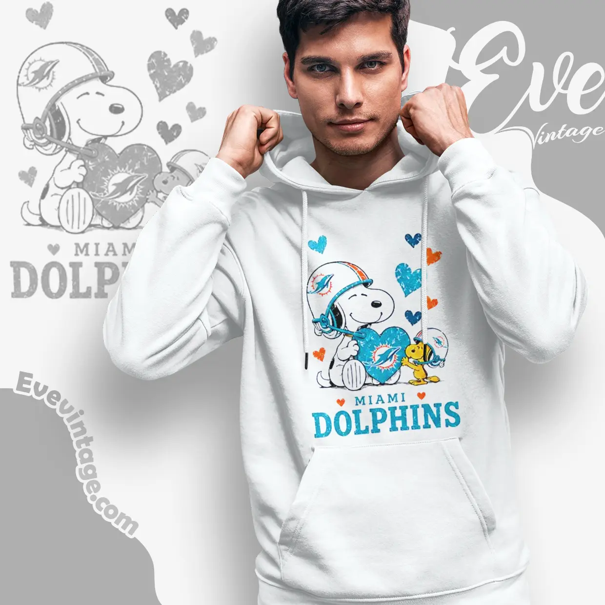 snoopy love miami dolphins hoodie snoopy love miami dolphins hoodie