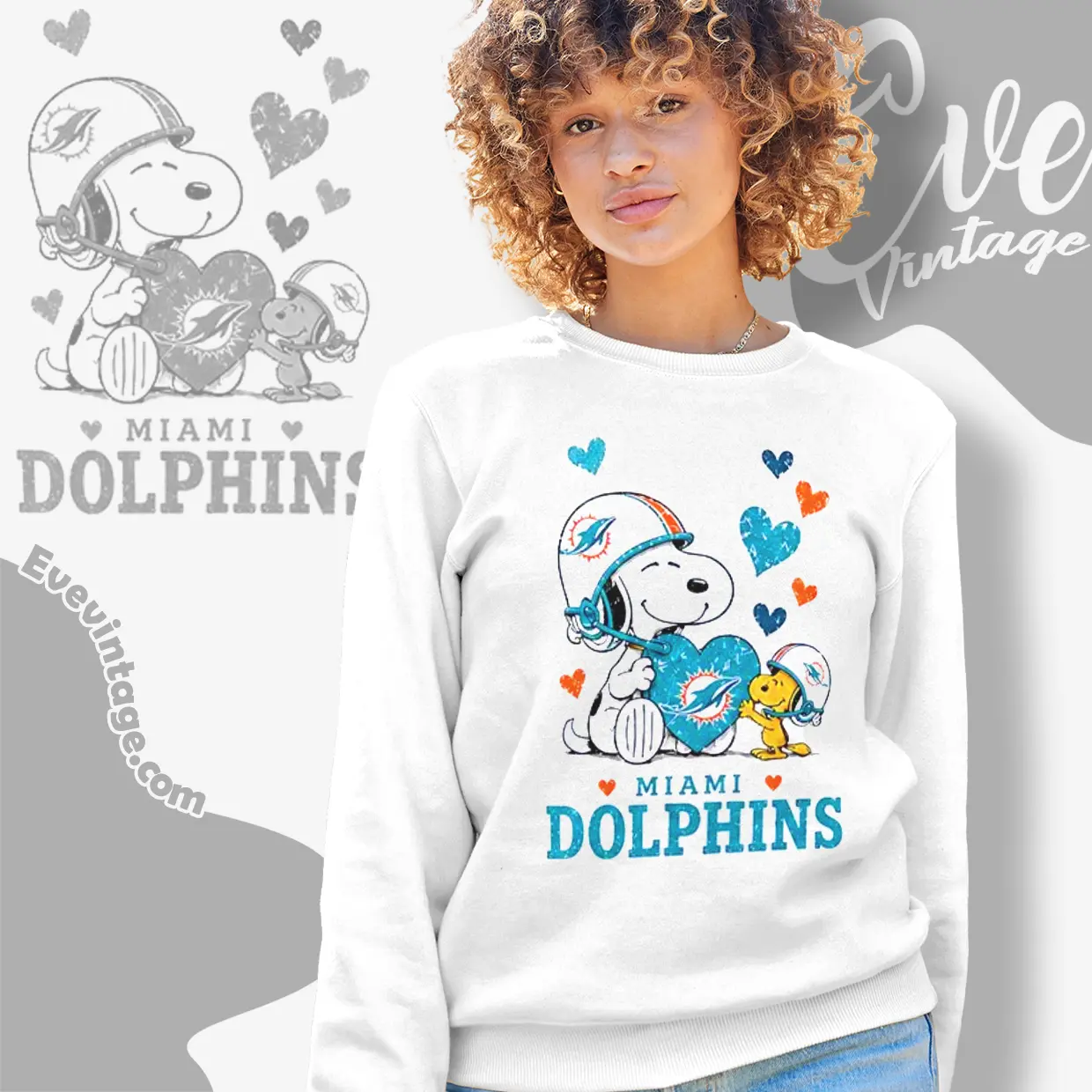 snoopy love miami dolphins sweatshirt snoopy love miami dolphins sweatshirt