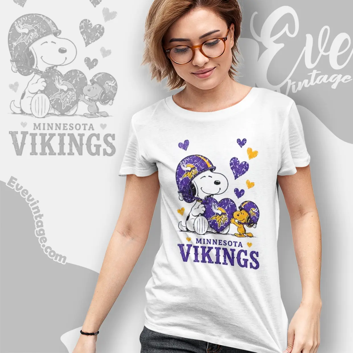 snoopy love minnesota vikings women t shirt snoopy love minnesota vikings women t shirt