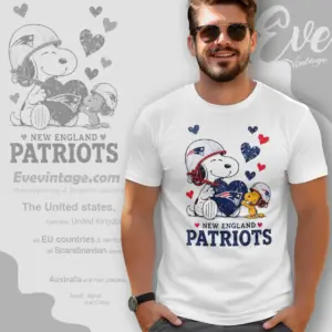 snoopy love new england patriots t shirt