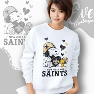 snoopy love new orleans saints sweatshirt