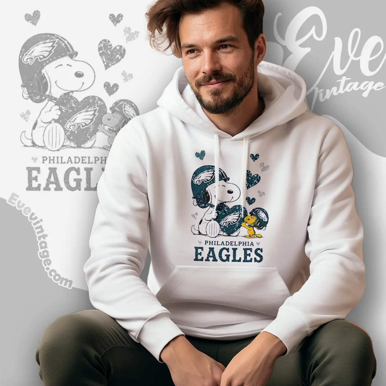 snoopy love philadelphia eagles hoodie snoopy love philadelphia eagles hoodie