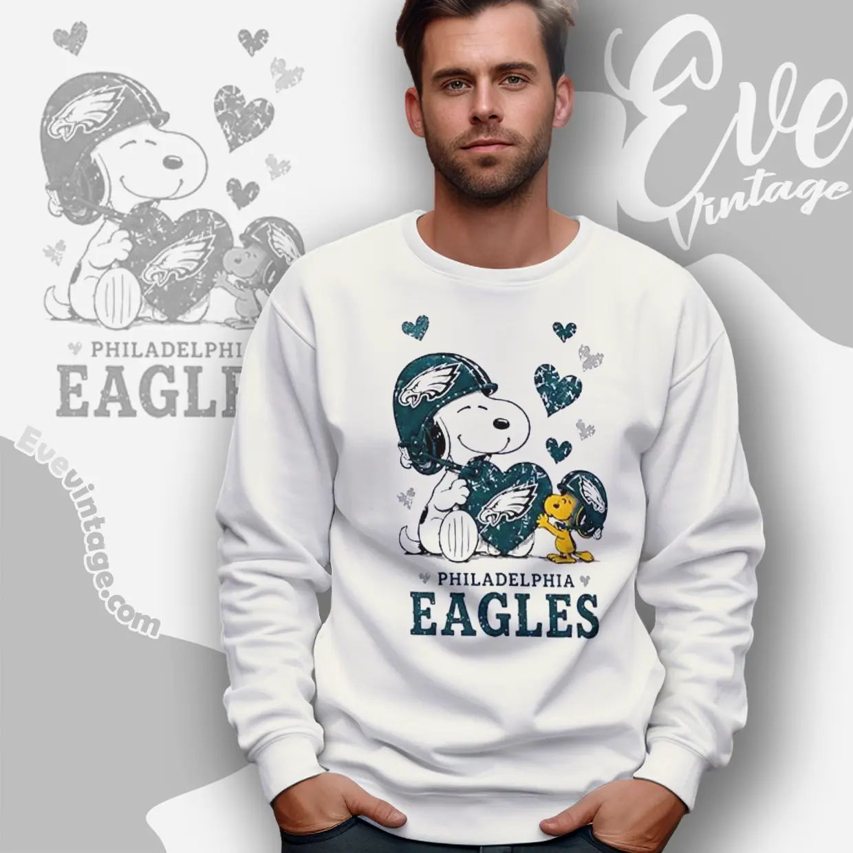 snoopy love philadelphia eagles sweatshirt snoopy love philadelphia eagles sweatshirt