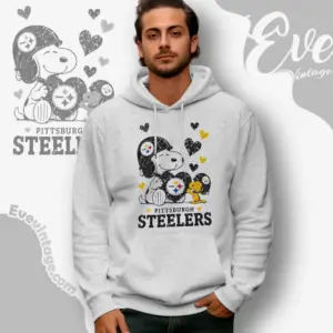 snoopy love pittsburgh steelers hoodie