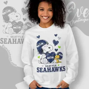 snoopy love seattle seahawks sweatshirt