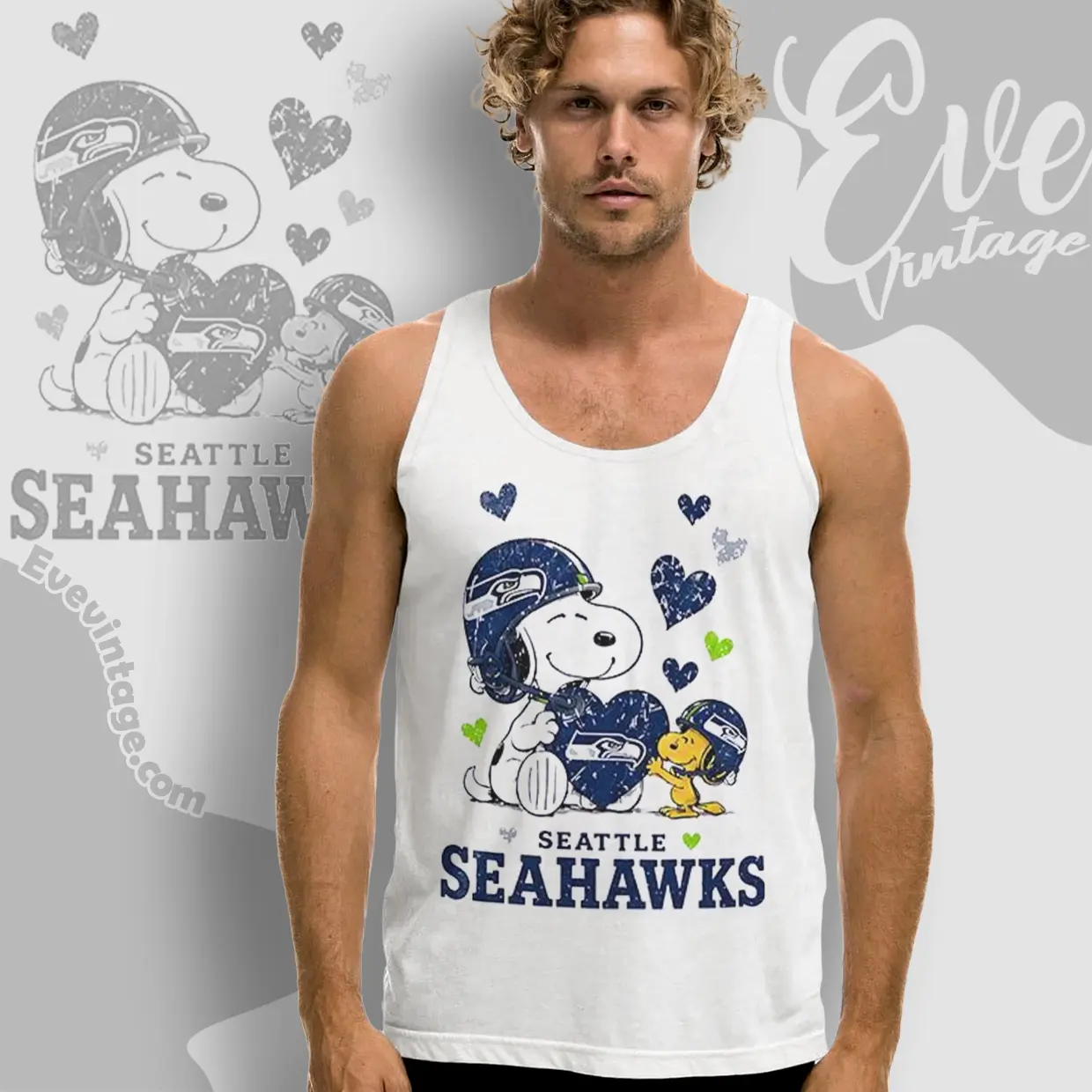 snoopy love seattle seahawks tank top racerback snoopy love seattle seahawks tank top racerback