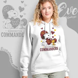 snoopy love washington commanders hoodie