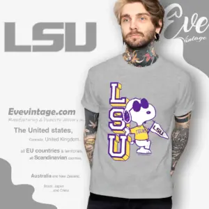 snoopy lsu joe cool t shirt