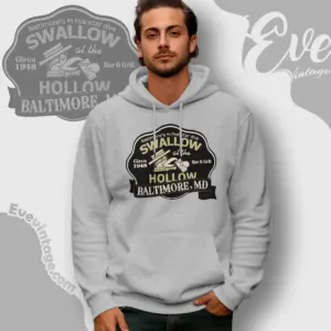 swallow at the hollow shirt baltimore dive bar hoodie