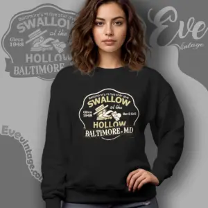 swallow at the hollow shirt baltimore dive bar sweatshirt