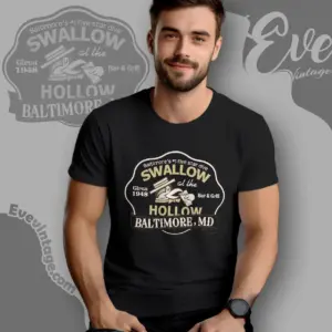 swallow at the hollow shirt baltimore dive bar t shirt