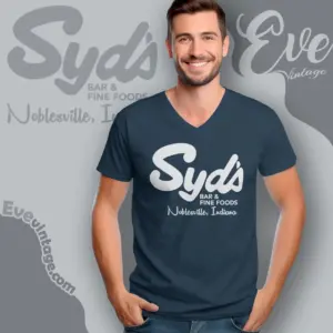 syds bar shirt indiana dive bar v neck tshirt