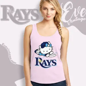 tampa bay rays hello kitty sliding into home tank top racerback